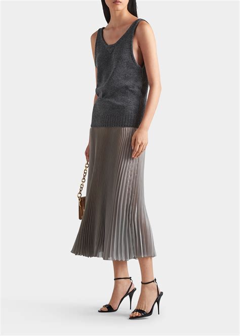 prada midi skirt.